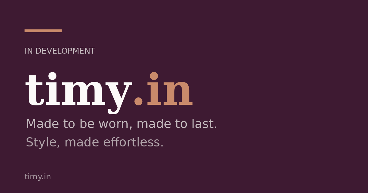 Link preview image for timy.in